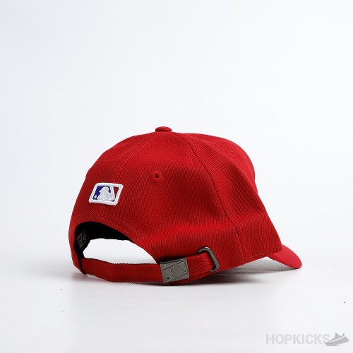 NY New Era White Logo Red Cap