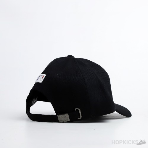 NY New Era White Logo Black Cap