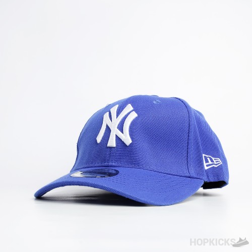 NY New Era White Logo Blue Cap