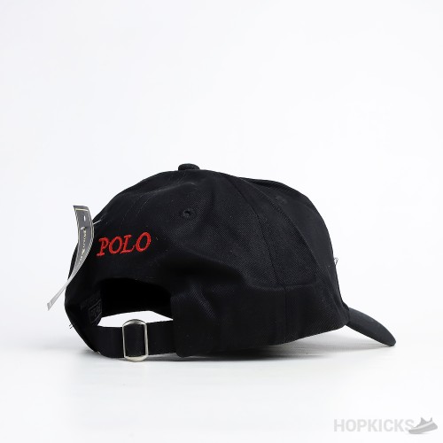 Polo 3 Logo Black Cap