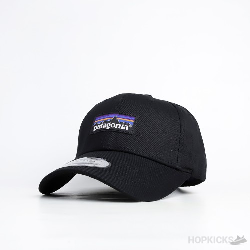 Patagonia P6 Label Black Cap