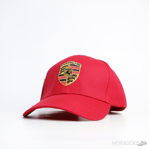 Porsche Crest Red Cap