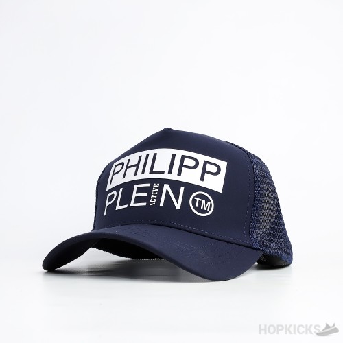 Philipp Plein Silver Logo Trucker Cap