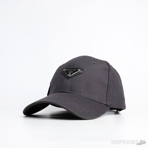 Prada Triangle Logo Black Cap