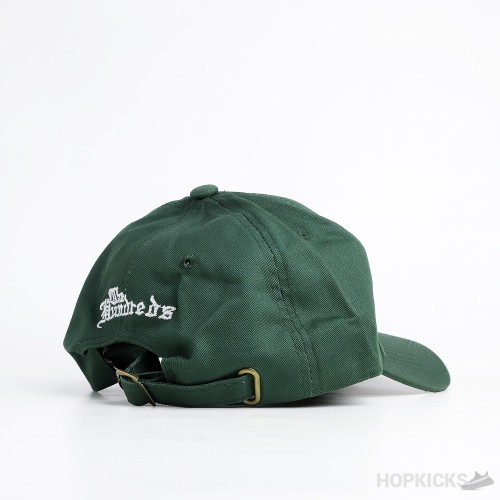 Rose Embroidered Logo Green Cap
