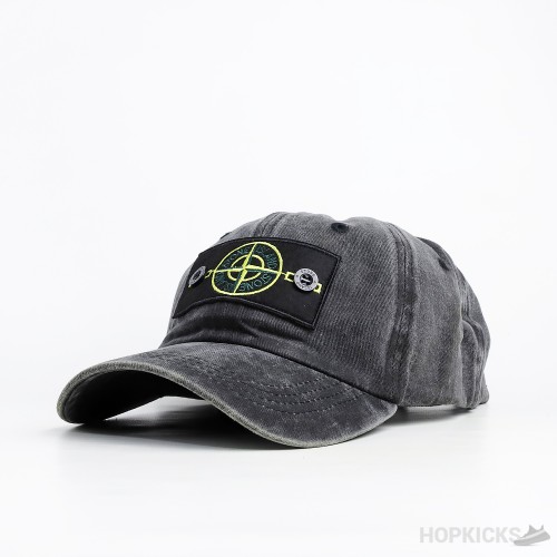 Stone Island Patch Logo Black Cap