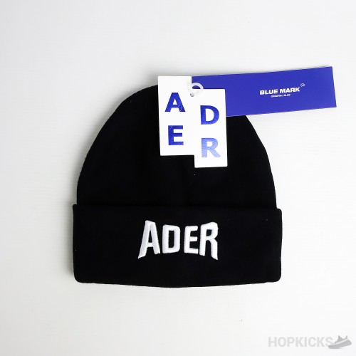 Ader White Logo Black Beanie