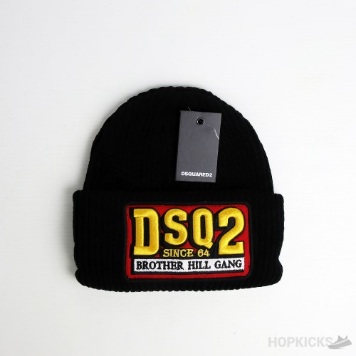 Dsqicond2 Brother Hill Gang Black Beanie