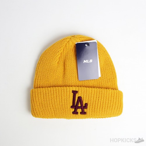 LA Dodgers MLB Unisex Beanie Orange