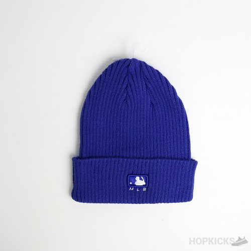 LA Logo Patch Blue Beanie