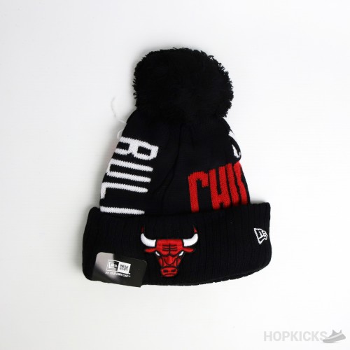 NBA New Era Chicago Bulls Black Beanie 