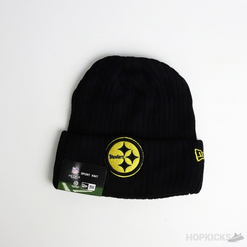 NFL New Era Steelers Black Beanie