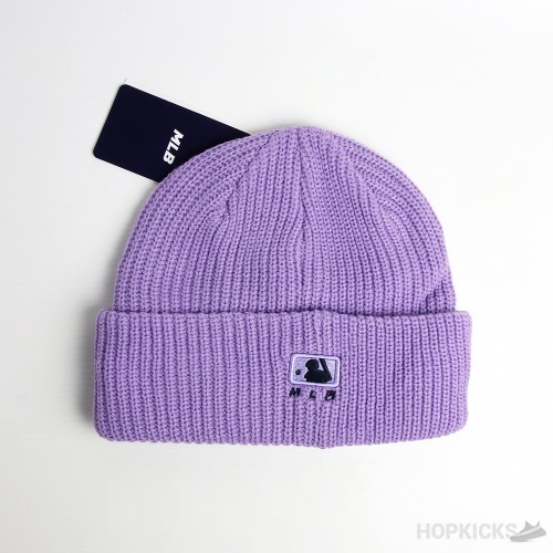 NY MLB Purple Beanie