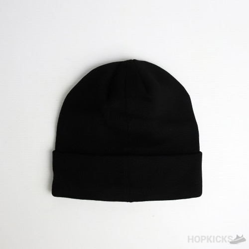 New Era NY Black Logo Black Beanie