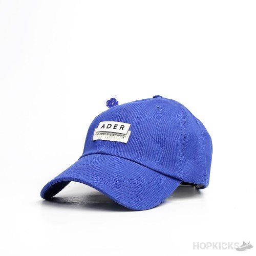 Ader Layered Label Blue Cap