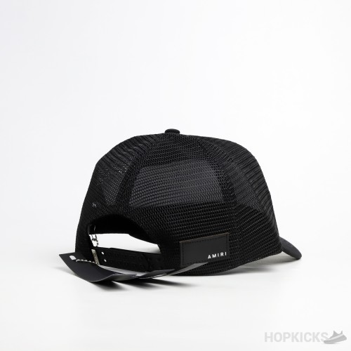 Amiri MA Blue Logo Black Cap