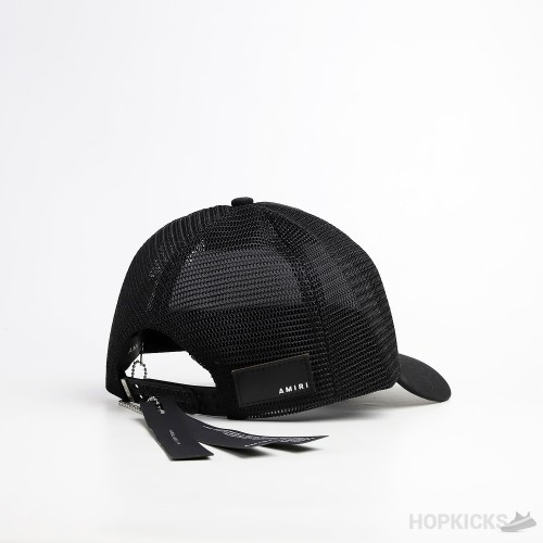 Amiri MA Pink Logo Black Cap