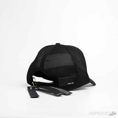 Amiri MA White Logo Black Cap