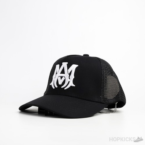 Amiri MA White Logo Black Cap
