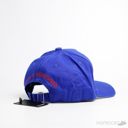 DSQ Maple Leaf and Lucky Logo Blue Cap