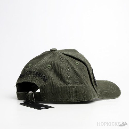 Dsqicond2 Icon Logo Olive Cap