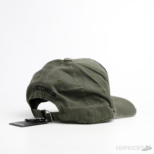 Dsqicond2 Square Icon Logo Olive Cap