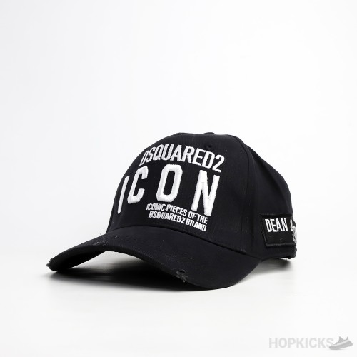 Dsquared2 Embroidered Logo Baseball Black Cap