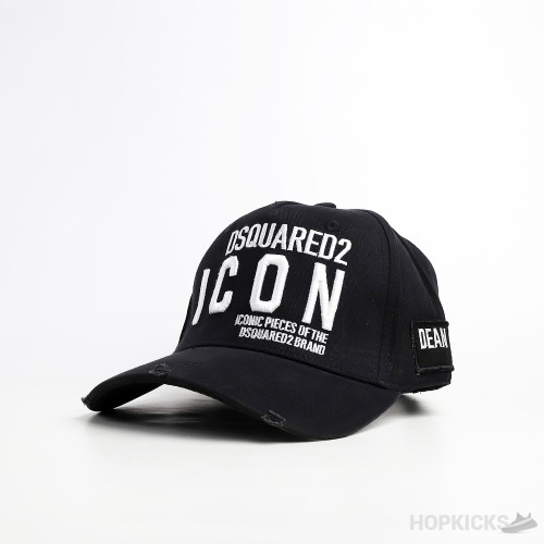 Dsquared2 Embroidered Logo Baseball Black Cap (Premium Batch)