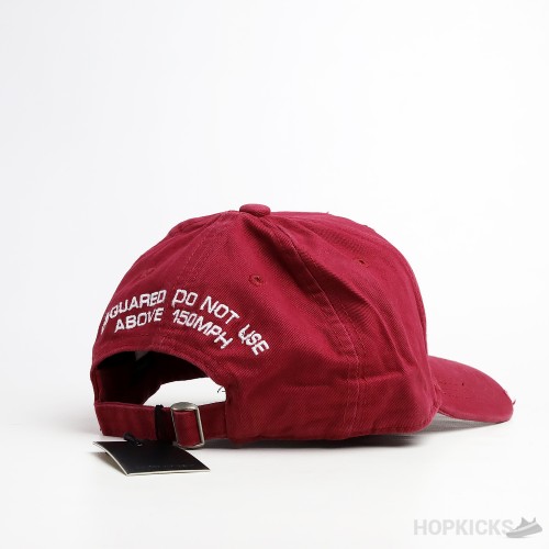 Dsquared2 Low Speed Parachute Burgundy Cap