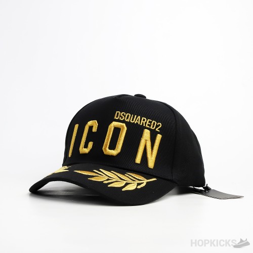 Dsquared2 Logo Yellow Icon Black Cap