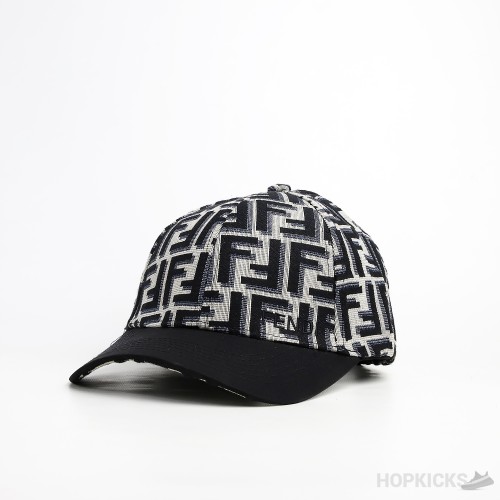 Fendi Monogram Black Grey Cap