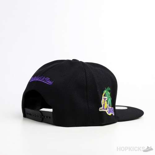 Mitchell and Ness NBA LA Lakers Snapback Black Cap