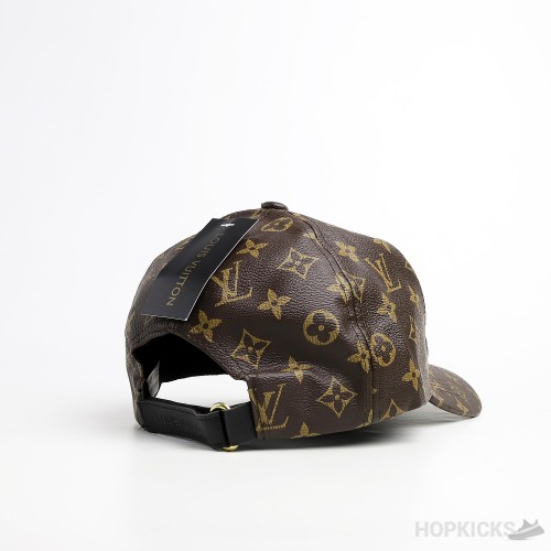 LV Monogram Leather Brown Cap