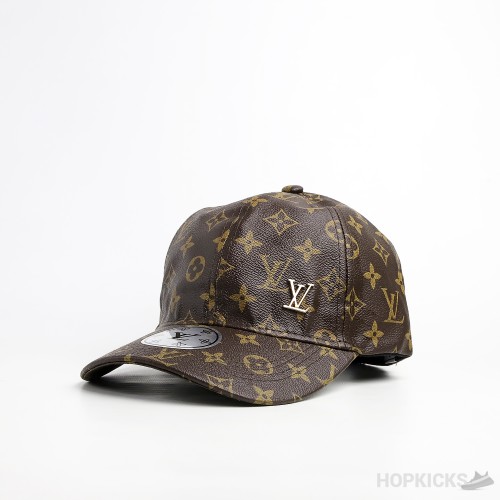 LV Monogram Leather Brown Cap