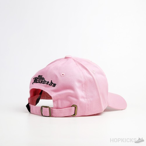 Rose Embroidered Logo Pink Cap