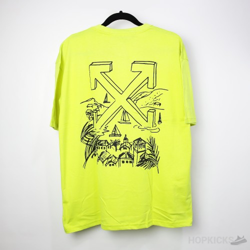 Off-White Light Green T-Shirt 