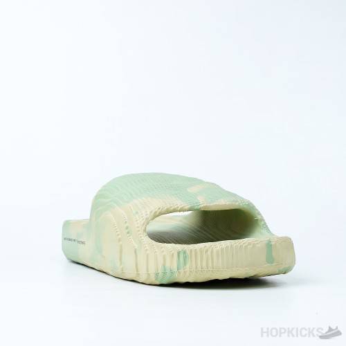 Adilette 22 Slides - Magic Lime and Desert Sand