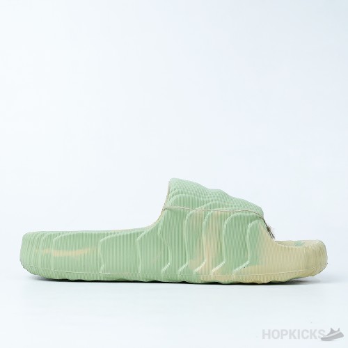 Adilette 22 Slides - Magic Lime and Desert Sand