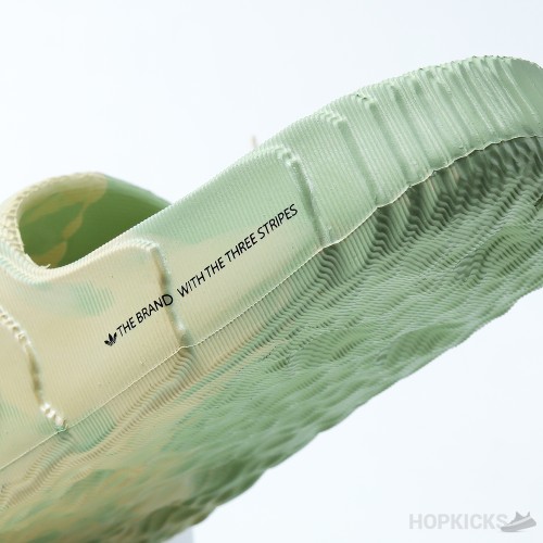 Adilette 22 Slides - Magic Lime and Desert Sand