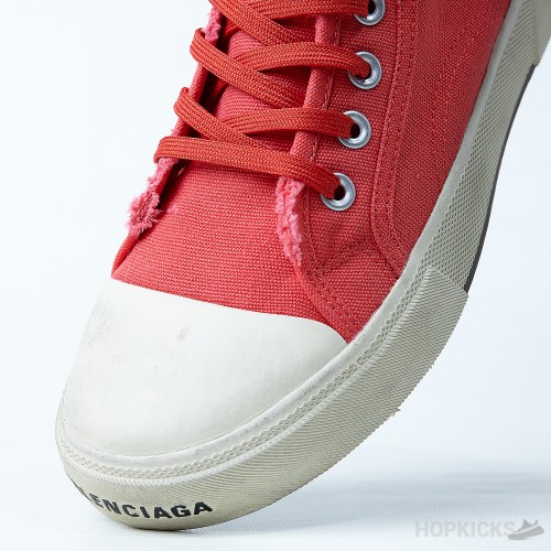 Bale*ciaga Paris Hi-Top Sneakers Red White (Premium Plus Batch)