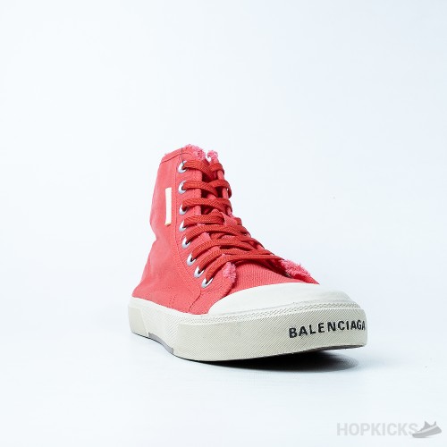 Bale*ciaga Paris Hi-Top Sneakers Red White (Premium Plus Batch)