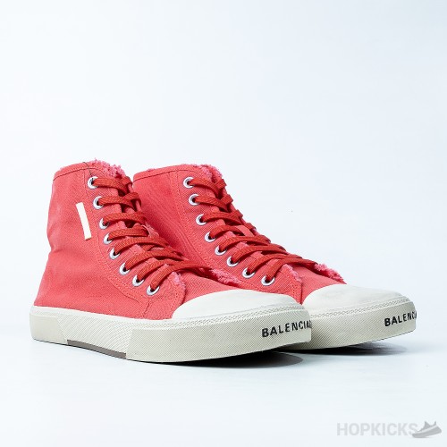 Bale*ciaga Paris Hi-Top Sneakers Red White (Premium Plus Batch)