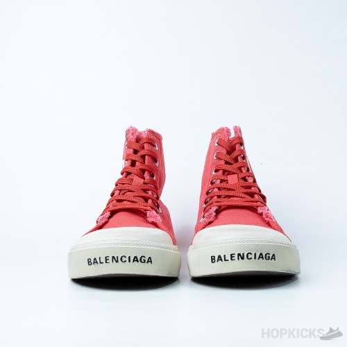 Bale*ciaga Paris Hi-Top Sneakers Red White (Premium Plus Batch)