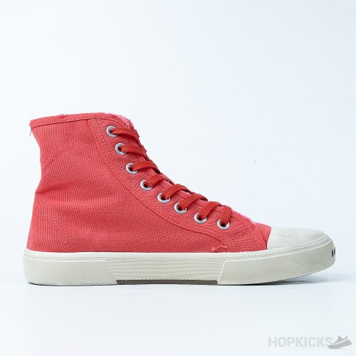 Bale*ciaga Paris Hi-Top Sneakers Red White (Premium Plus Batch)