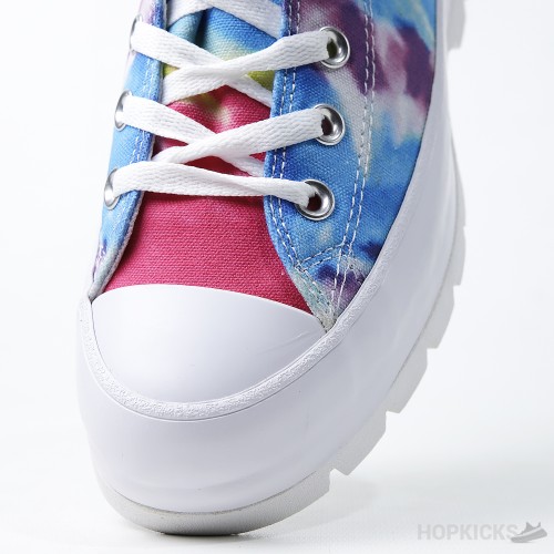 Converse Lugged Hi Tie Dye White