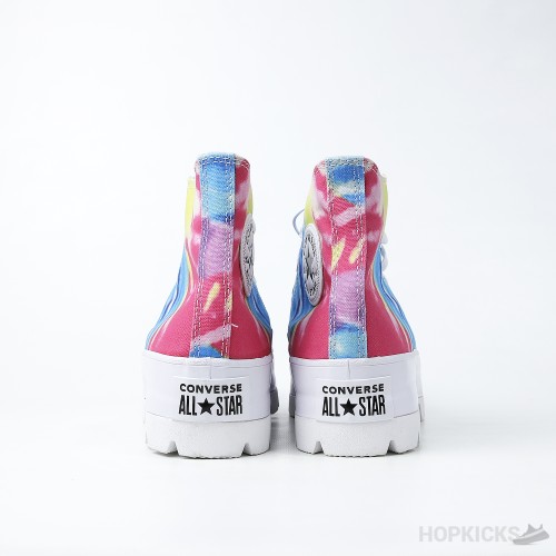 Converse Lugged Hi Tie Dye White