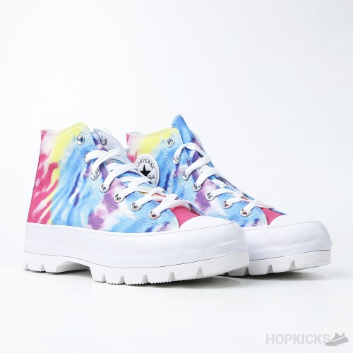 Converse Lugged Hi Tie Dye White