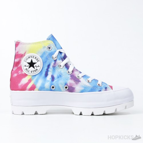 Converse Lugged Hi Tie Dye White