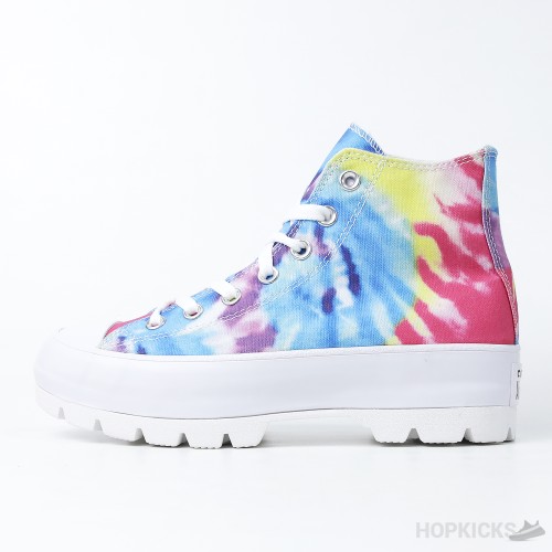 Converse Lugged Hi Tie Dye White