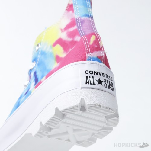 Converse Lugged Hi Tie Dye White